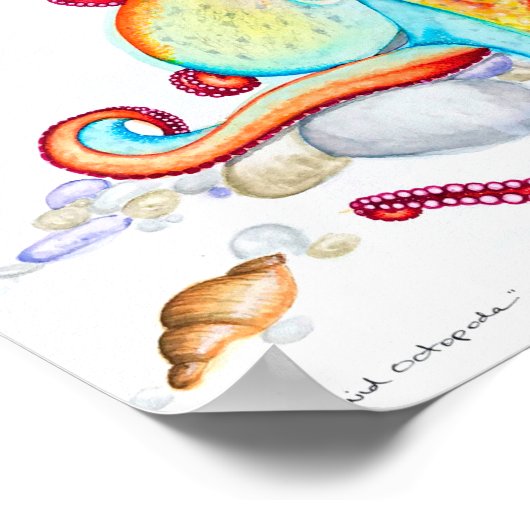 鮮やかな八角図 ポスター (角)