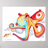 鮮やかな八角図 ポスター (正面)