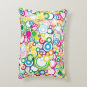 鮮やかな円のロット アクセントクッション (裏面(縦))