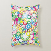 鮮やかな円のロット アクセントクッション (正面(垂直))