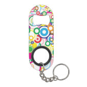 鮮やかな円のロット キーホルダー栓抜き (裏面)