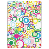 鮮やかな円のロット クリップボード (裏面)