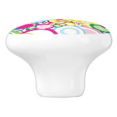 鮮やかな円のロット セラミックノブ (側面)