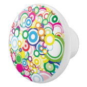 鮮やかな円のロット セラミックノブ (右)