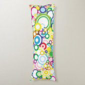 鮮やかな円のロット ボディピロー (正面縦)