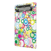 鮮やかな円のロット ミニクリップボード (アングル2)