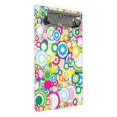 鮮やかな円のロット ミニクリップボード (アングル)