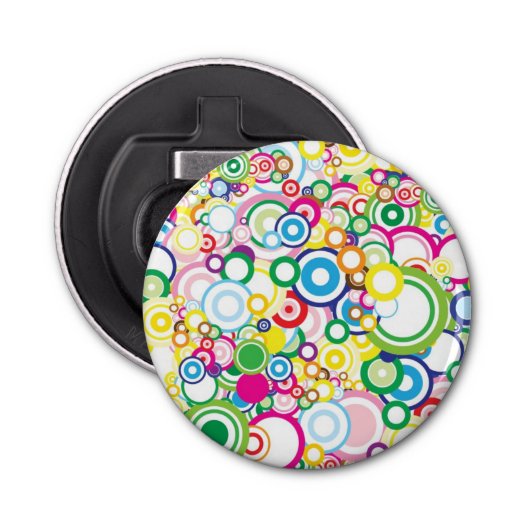 鮮やかな円のロット 栓抜き (正面)