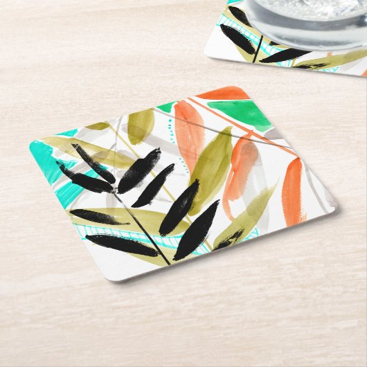 鮮やかな前線II スクエアペーパーコースター (アングル)