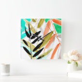 鮮やかな前線II スクエア壁時計 (ホーム)