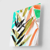 鮮やかな前線II スクエア壁時計 (傾斜)