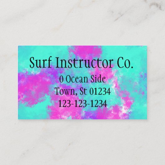 鮮やかな名刺 名刺 (裏面)