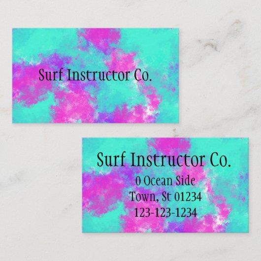 鮮やかな名刺 名刺 (正面/裏面)