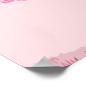 鮮やかな唇がバレンタインパターンをインプリント ポスター (角)