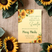 鮮やかな夏のひまわり招待状 招待状