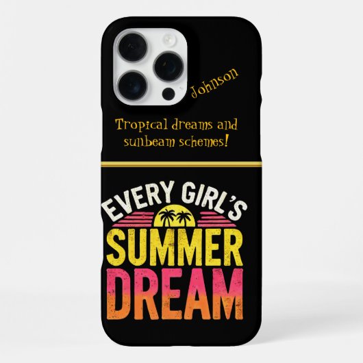 鮮やかな夏のステートメント iPhoneケース (裏面)