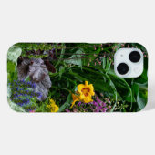 鮮やかな夏の庭の花の模様の背景 Case-Mate iPhoneケース (裏面 (横))