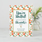 鮮やかな夏の花の招待状 招待状 (スタンド正面)