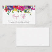 鮮やかな夏の花 おむつくじ エンクロージャーカード (正面/裏面)