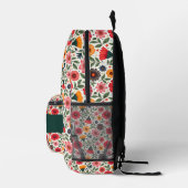 鮮やかな夏の花 プリントバックパック (右)