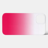 鮮やかな夏の赤と白のグラデーションオンブレ Case-Mate iPhoneケース (裏面 (横))