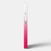 鮮やかな夏の赤と白のグラデーションオンブレ Case-Mate iPhoneケース (裏面 / 左)