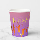 鮮やかな夕焼け 現代的なテクノロジー 卒業祝い 紙コップ (正面)