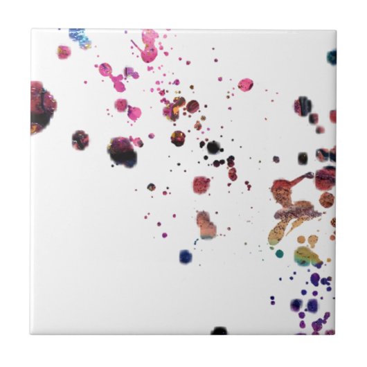 鮮やかな多彩は踊りをを渡る…はねかけます タイル (正面)