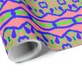 鮮やかな多色クラシックトレンディなパターン設計 ラッピングペーパー (ロールコーナー)