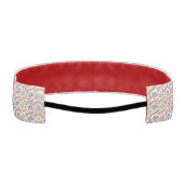 鮮やかな多色抽象柄のヘアバンド アスレチックヘッドバンド (裏面)