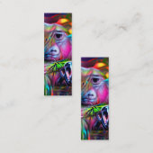 鮮やかな夢の風景：アグリゾフォビアのブックマーク スキニー名刺 (正面/裏面)