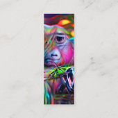 鮮やかな夢の風景：アグリゾフォビアのブックマーク スキニー名刺 (裏面)