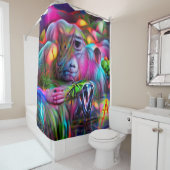鮮やかな夢の風景：アグリゾフォビア シャワーカーテン (インサイチュ)
