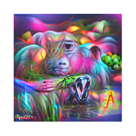 鮮やかな夢の風景：アグリゾフォビア メタルプリント