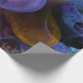 鮮やかな夢サイケデリックのデジタルアート ラッピングペーパー (角)