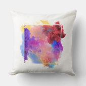 鮮やかな夢:カラー枕 クッション (正面)