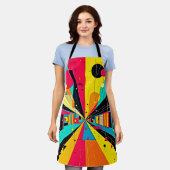 鮮やかな夢：ネオン・オデッセイ エプロン (着用した状態)