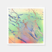 鮮やかな大理石 |パステルはっきりしたカラフルウォーターの色 スタンダードカクテルナプキン (正面)