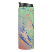 鮮やかな大理石 |パステルはっきりしたカラフルウォーターの色 タンブラー (回転右)