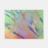 鮮やかな大理石 |パステルはっきりしたカラフルウォーターの色 ドアマット (正面)