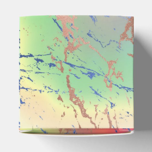 鮮やかな大理石 |パステルはっきりしたカラフルウォーターの色 フェイバーボックス (上部)