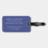 鮮やかな大理石 |パステルはっきりしたカラフルウォーターの色 ラゲッジタグ (裏面横)