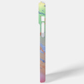 鮮やかな大理石 |パステルはっきりしたカラフルウォーターの色 Case-Mate iPhoneケース (裏面 / 左)