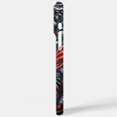 鮮やかな宇宙の渦巻きの神秘的なエイリアン姿 Case-Mate iPhoneケース (裏面 / 左)