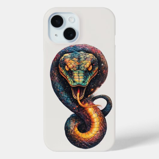 鮮やかな宇宙の蛇 Case-Mate iPhoneケース (裏面)