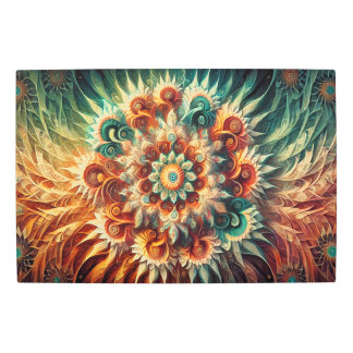 「鮮やかな宇宙調和ユニーク：聖幾何学 メタルプリント