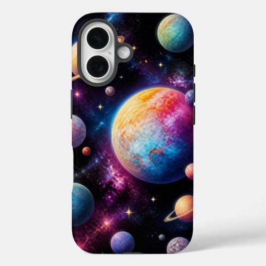 鮮やかな宇宙銀河 | カラフルな惑星 Case-Mate iPhoneケース (裏面)