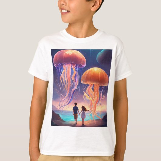 鮮やかな幻影、魅惑的なTシャツのデザイン» Tシャツ (正面)