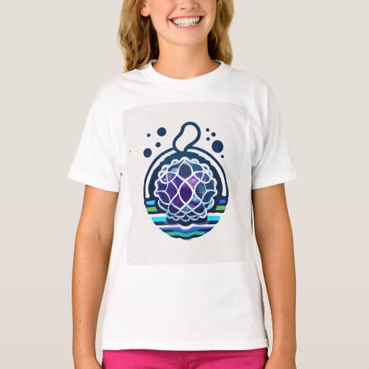 「鮮やかな幻想魅惑的なTシャツのデザイン」 Tシャツ (正面)