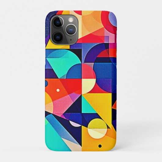 鮮やかな幾何学抽象芸術 Case-Mate iPhoneケース (裏)
